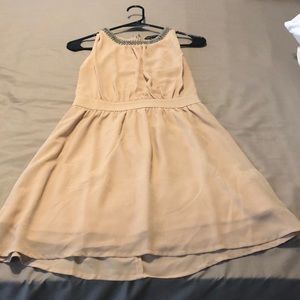 Pink strapless dress